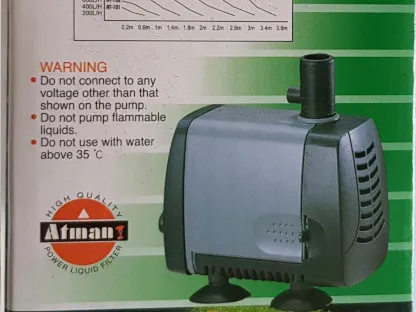 משאבה למזרקה ולבריכת נוי