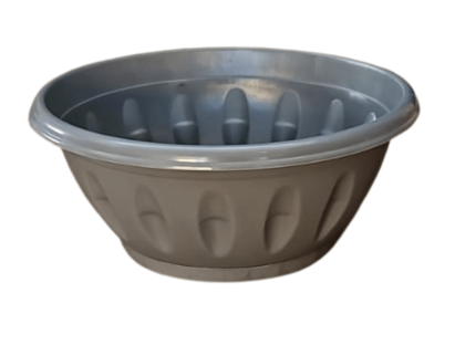 קערת טליה אפורה 040 עם תחתית מובנית