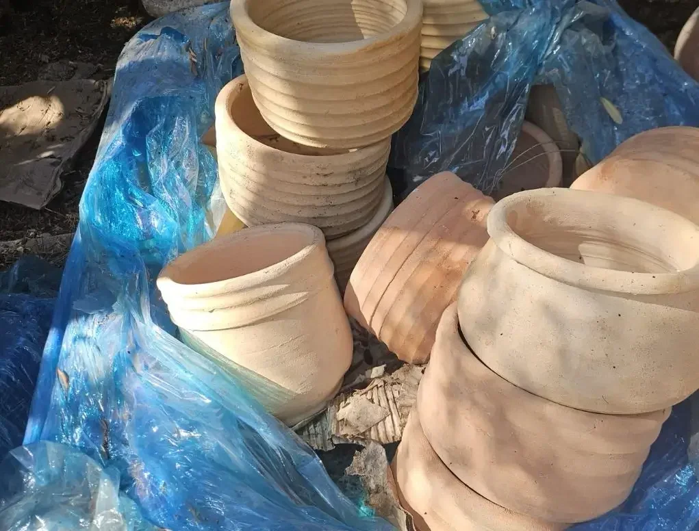 עציץ חרס קטן בכמה צורות ובמחיר אחיד