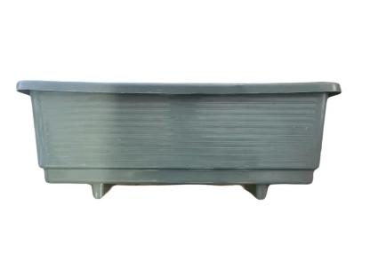 מיכל פלסטיק 80/35 אפור כהה