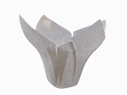 עטיפת יוטה לבנה גודל 10-12 ס"מ לעציצי תבלין