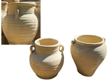 כד חרס חברוני 30 ס״מ – 2–3 ידיות נוי