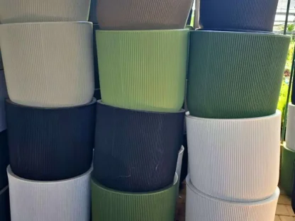 עציץ פסים ברזילאי גדול עם תחתית – מבצע חודשי