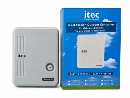 מחשב השקיה I-TEC AC ל־4 תחנות עם אריזה