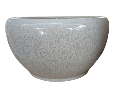 קערת קרמיקה 22 ס"מ – אפור גרניט בגימור מבריק