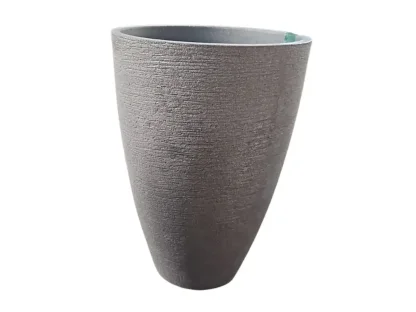 עציץ ברזילאי קונוס רך אפור כהה לבית ולגינה