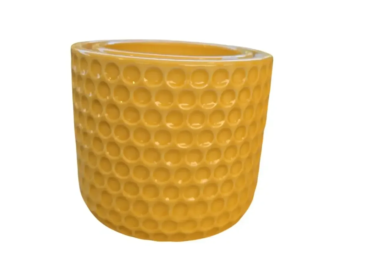 עציץ צילינדר כוורת צבעוני 12–15 ס״מ