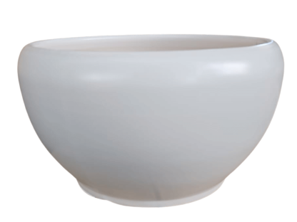 קערת קרמיקה בגוון לבן מט נקי וקלאסי