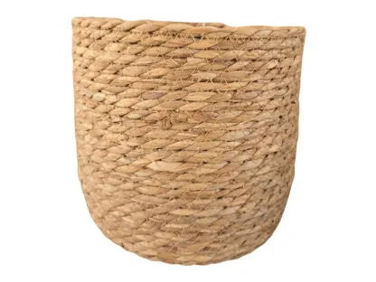 סט עציצי קש טבעי איכותי – 4 גדלים 25–35 ס"מ