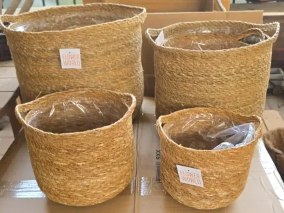 סלסלת עשב ים עם ידיות 016 ס"מ קוטר