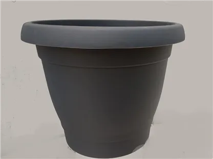 כרמל עציץ פלסטיק אפור כהה