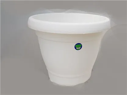 כרמל עציץ פלסטיק לבן