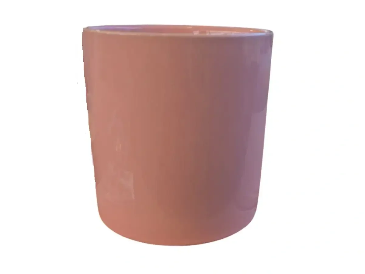 עציץ צילינדר ורוד חלק 12–15 ס״מ