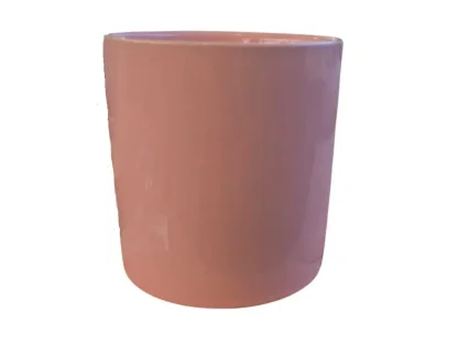 עציץ צילינדר ורוד חלק 12–15 ס״מ