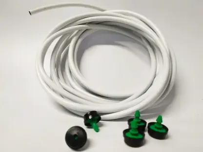 1 מטר רץ של צינורית  בקוטר 7 מ"מ בחוץ ו-4 מ"מ בפנים בצבע לבנה לטפטפות