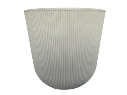 עציץ פלסטיק ברזילאי קרם קוטר 53 סמ לא מנוקז