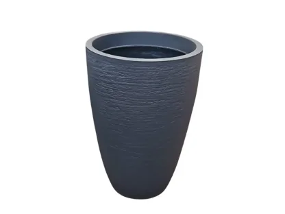 עציץ ברזילאי קונוס רך שחור במראה מודרני