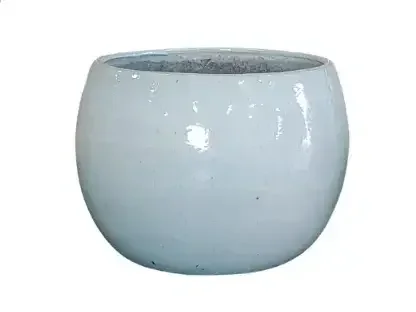 עציץ גלזורה עגול קרם