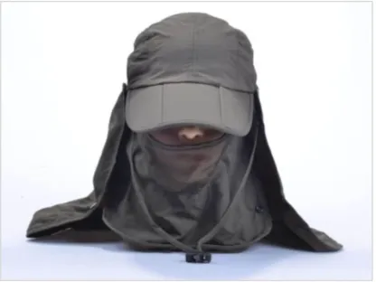 כובע UPF תאילנדי מקצועי אפור כהה זית