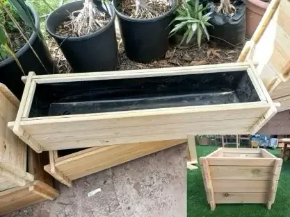 אדניות עץ לגינה ולמרפסת