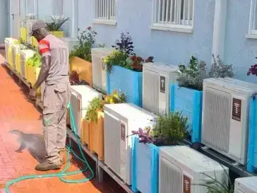 אדניות עץ לפי מידה בבית חולים שיב"א