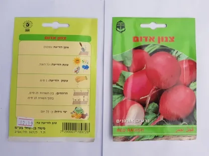 צנון אדום זרעים אורגנים