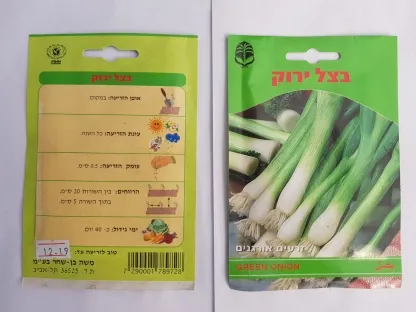 בצל ירוק זרעים אורגנים