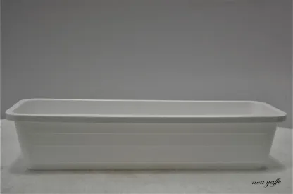 אדנית מרפסת 40 לבן