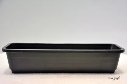 אדנית מרפסת 40 אפור כהה