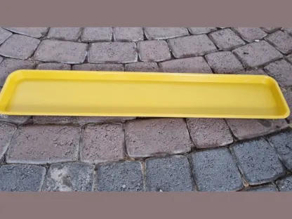 תחתית אלמי 80 לאדנית בצבע חרדל