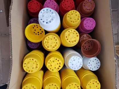 עציץ פלסטיק 010 שלל צבעים