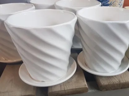 עציץ גלי לבן 015 לשתילה