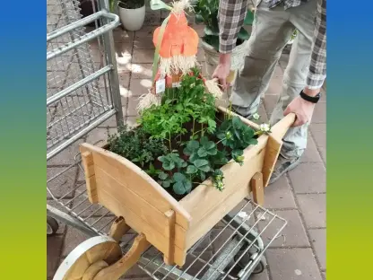 מריצה עבודת יד מעץ אורן טבעי מחוסם בגובה ורוחב 45 ס"מ ובאורך כולל 130 ס"מ, שתולה בשתילי ירקות