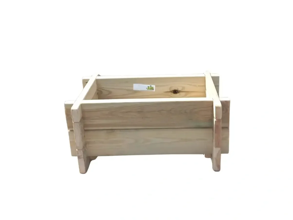 אדניות עץ מלבניות מעץ מחוסם לגינה ולמרפסת