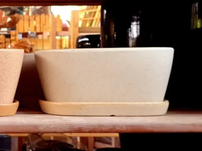 אדנית אובלית בגוון חול בהיר למראה טבעי ורך