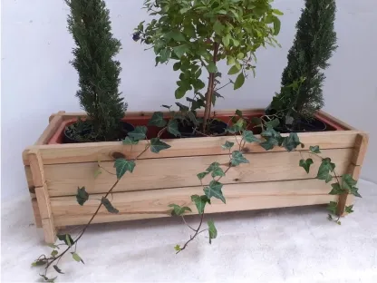 אדנית עץ 80 ס"מ