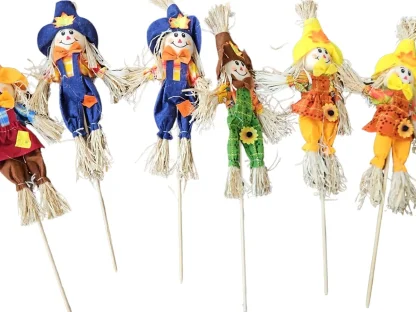 גמד על מקל לקישוט עציצים