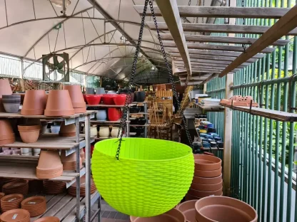 סלסלת תליה חנה ירוק בהיר תפוח