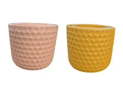 עציץ צילינדר כוורת צבעוני 12–15 ס״מ