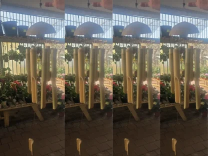 מובייל קני במבוק טבעי עם צליל רוח מרגיע ועדין