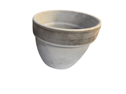 עציץ פירלו אפור מוברש