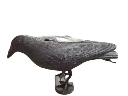 דחליל בדמות עורב מפלסטיק שחור להרחקת יונים