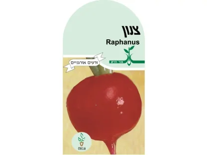 צנון אדום זרעים אורגנים