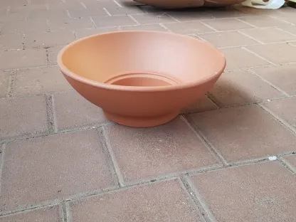 קערת טרקוטה נמוכה מחרס