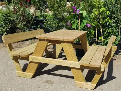 שולחן קק"ל לילדים עם זוג משענות