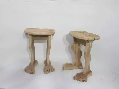 שולחן גינה עם רגלים