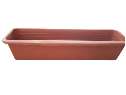 אדנית תפן 80 ס"מ, פלסטיק בצבע טרקוטה מתאימה לאדנית עץ 80 (תחתית נמכרת בנפרד).